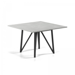 Table carrée design en stratifié pieds en métal - Wacko 2.0