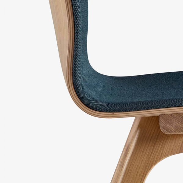 Chaise moderne en tissu et bois - Chevron - 4