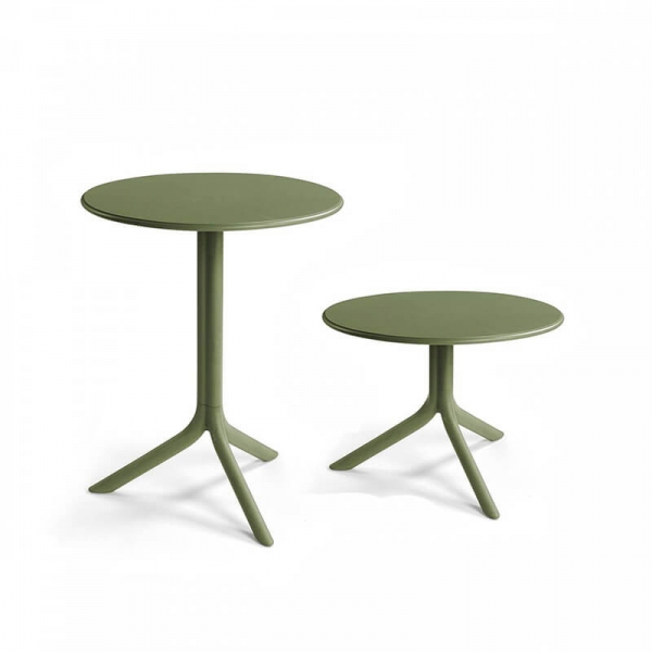 Petite table de jardin vert kaki à hauteur modulable en polypropylène - Spritz - 2