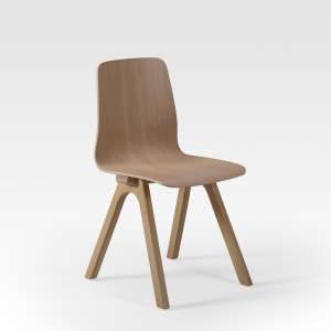 Chaise de designer en bois - Chevron