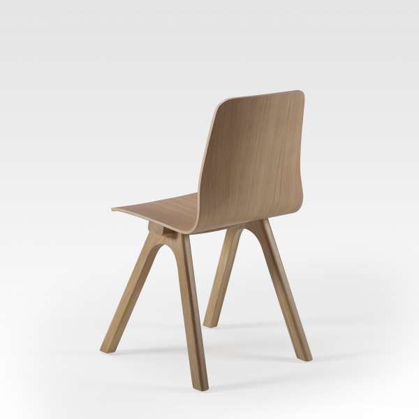 Chaise de designer en bois - Chevron - 2