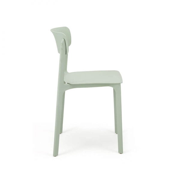 Chaise moderne en polypropylène vert d'eau - Neptune - 35