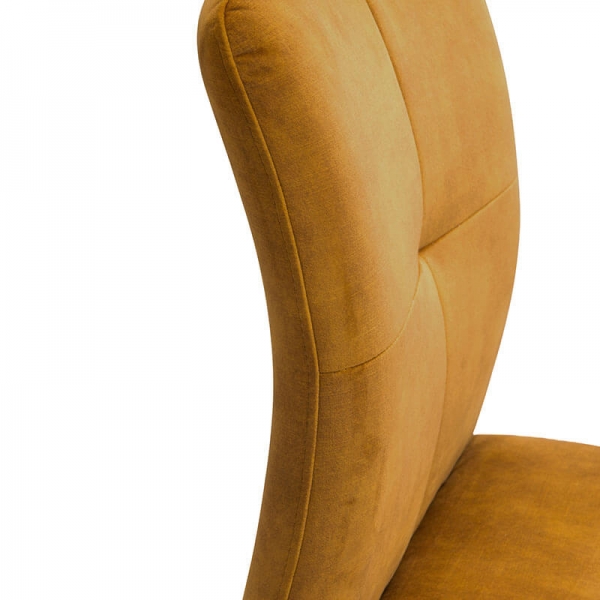 Chaise confortable en tissu avec pieds en métal - Adèle  - 27