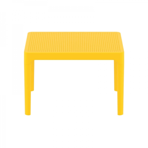 Table basse d'extérieur en polypropylène jaune - Sky Side - 13