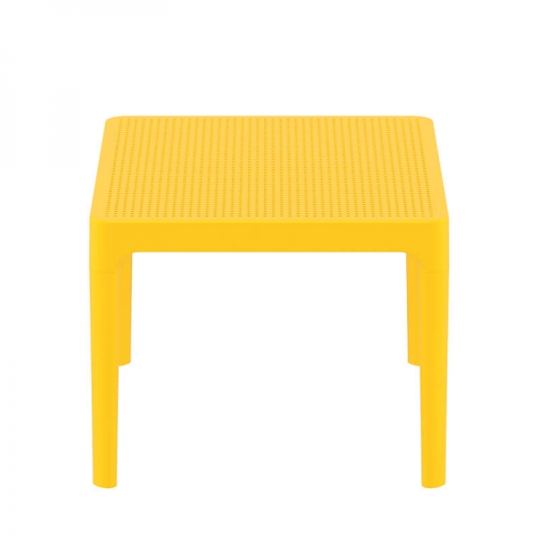 Table basse de jardin en plastique jaune - Sky Side - 14