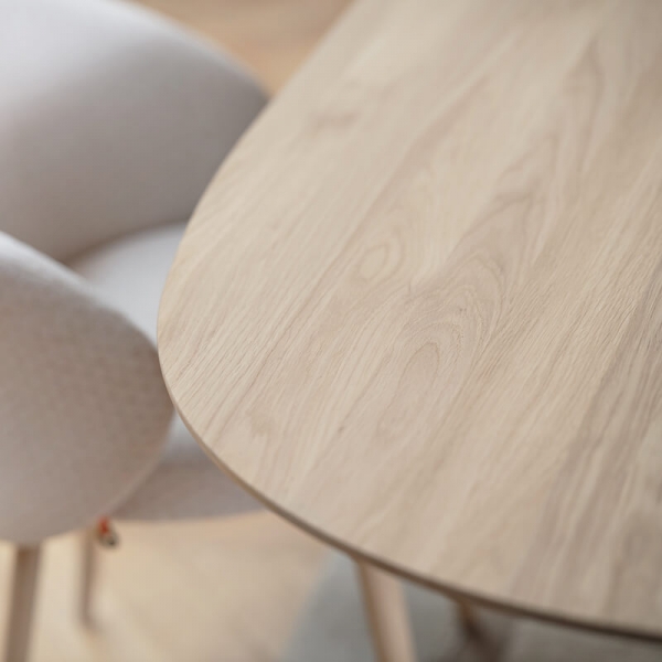 Table design en bois avec bords arrondis - Blossom Mobitec® - 8