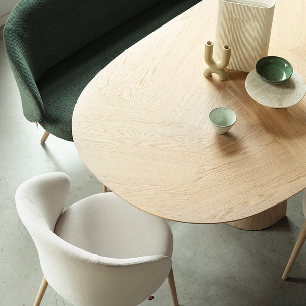 Table design en bois avec bords arrondis - Blossom Mobitec® - 13