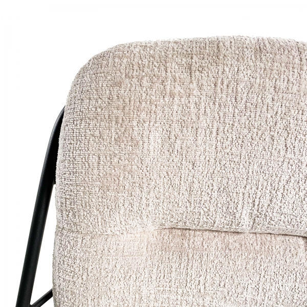 Chaise design confortable pivotante en tissu - Pauline - 9