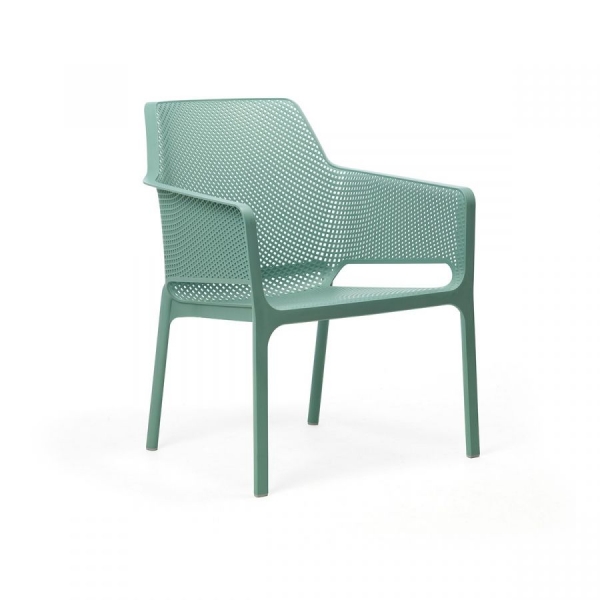 Fauteuil relax moderne en polypropylène coloris vert menthe  - Net - 6