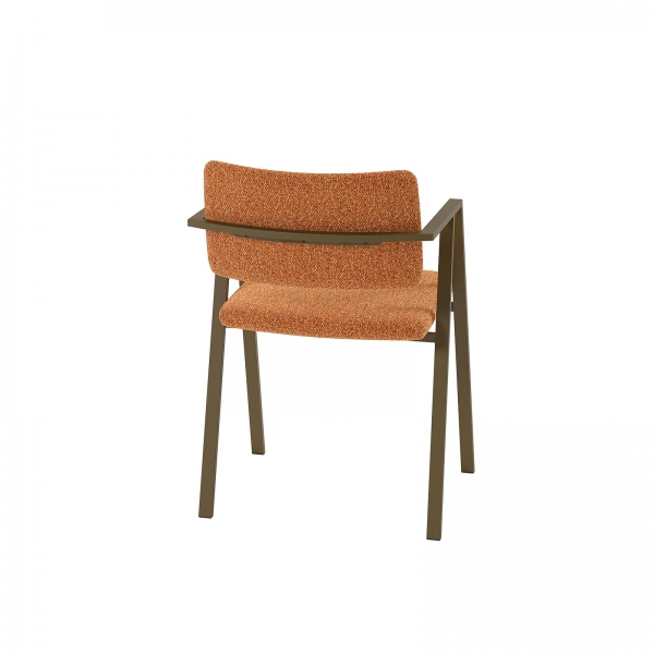 Chaise moderne en tissu avec assise rembourrée - Bormio - 4
