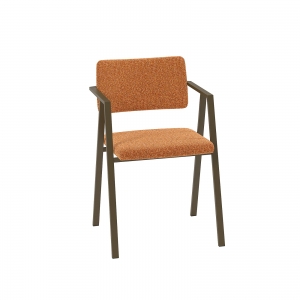 Chaise design en tissu avec assise rembourrée - Bormio