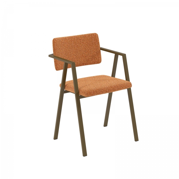 Chaise au design épuré en tissu avec assise rembourrée - Bormio - 2