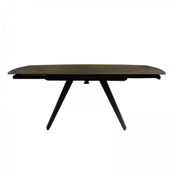 Table moderne en céramique avec allonges et pieds en métal - Sofia - 8