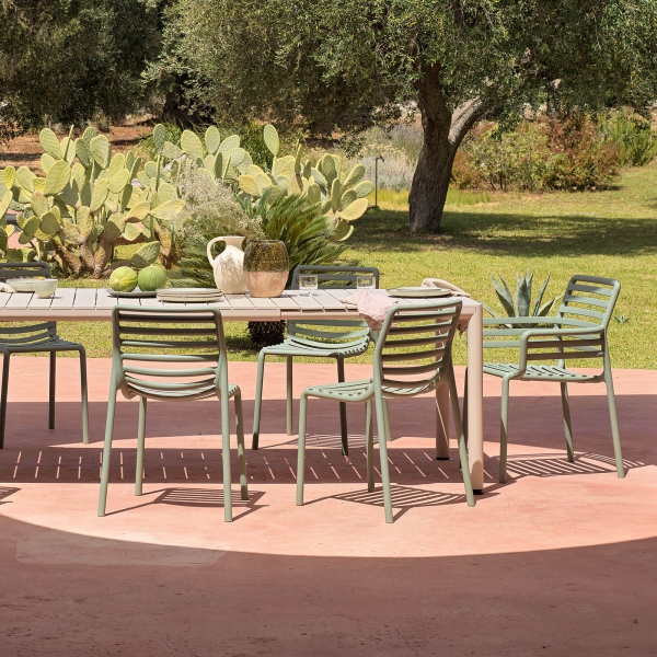 Chaise de jardin design empilable de fabrication Italienne - Doga bistrot - 5