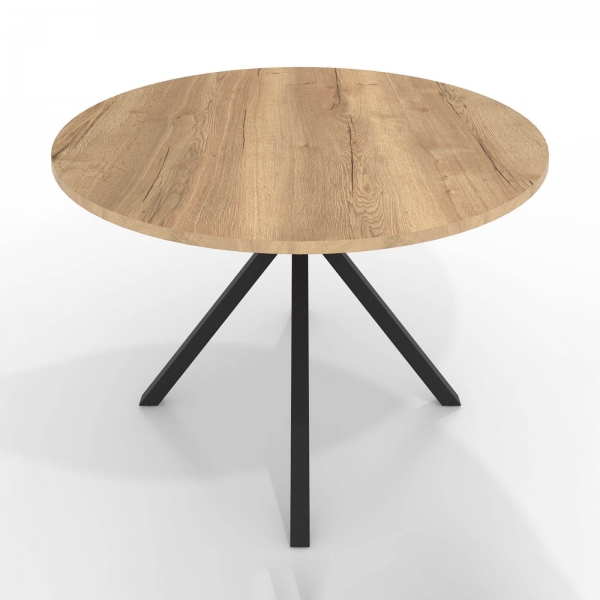 Table ronde avec pieds en métal moderne - Onyx - 4