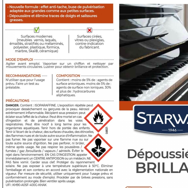 Nettoyant dépoussiérant brillant Starwax® 400ml - 2