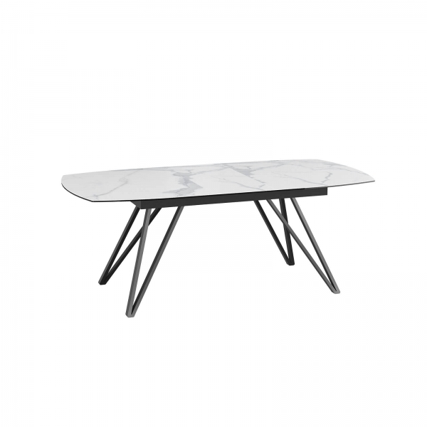 Table en céramique extensible avec pieds design - Babylone - 7