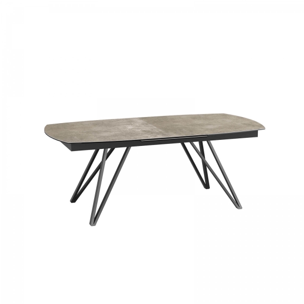 Table en céramique avec allonge centrale et pieds design - Babylone - 14