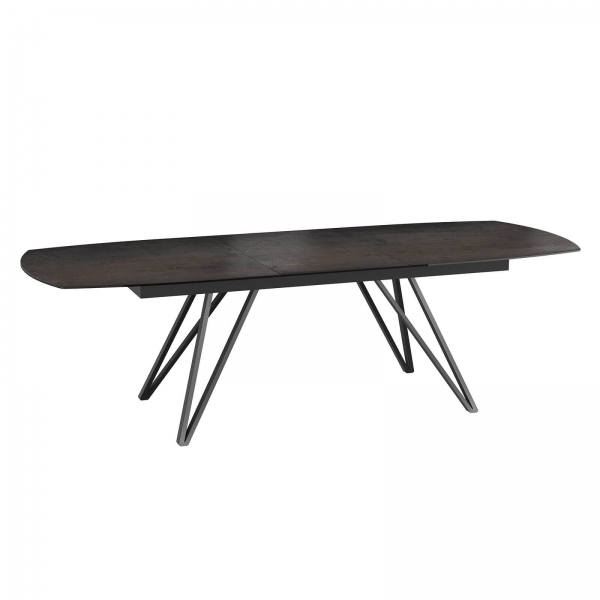 Table en céramique avec allonge et pieds design - Babylone - 21