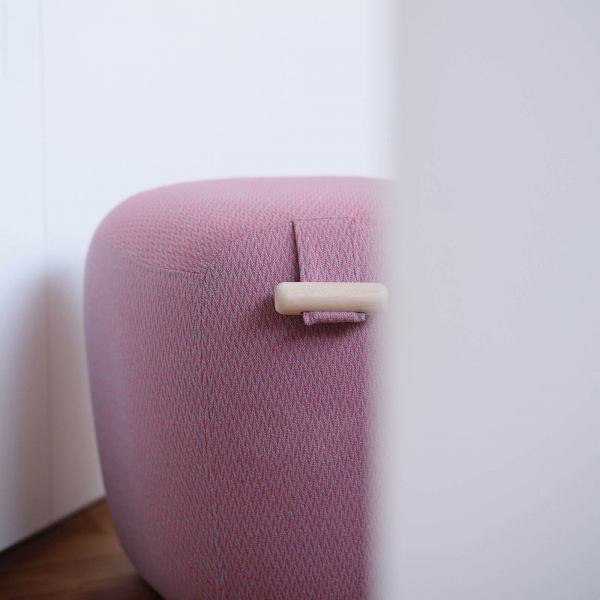 Pouf cosy en tissu avec poignée - Thalia Mobitec ® - 3