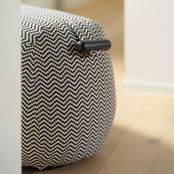 Pouf tendance en tissu avec poignée - Thalia Mobitec ® - 4