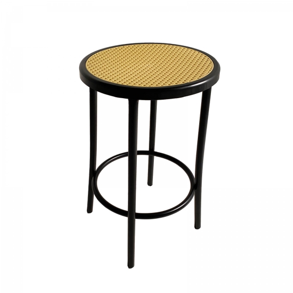 Tabouret bistrot sans dossier assise imitation cannage fabriqué en France - Bistro - 2