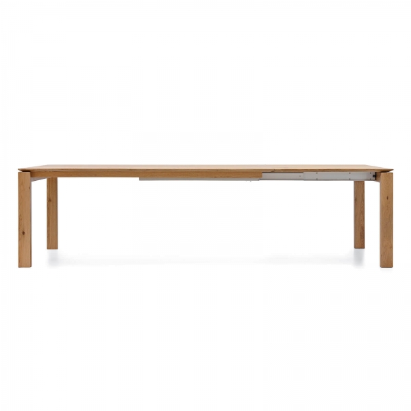 Table en bois rectangulaire extensible 195 x 90 cm - Flavie - 4