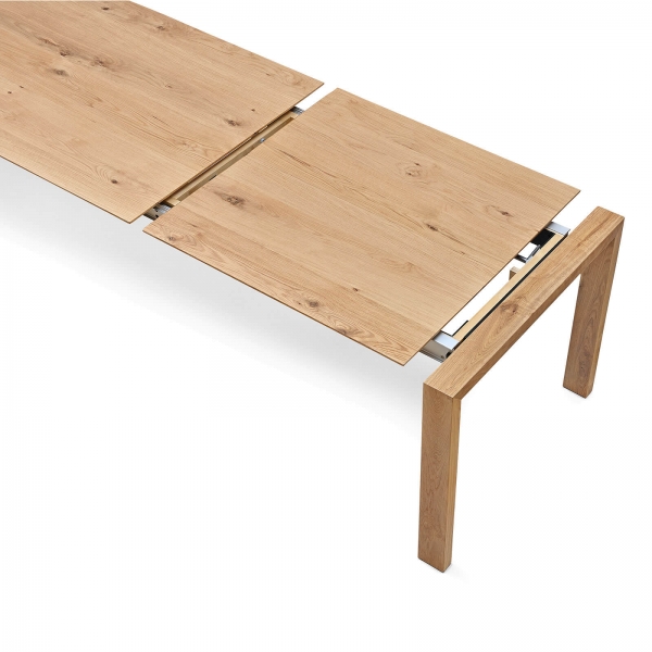 Table rectangulaire extensible en bois 195 x 90 cm - Flavie - 7