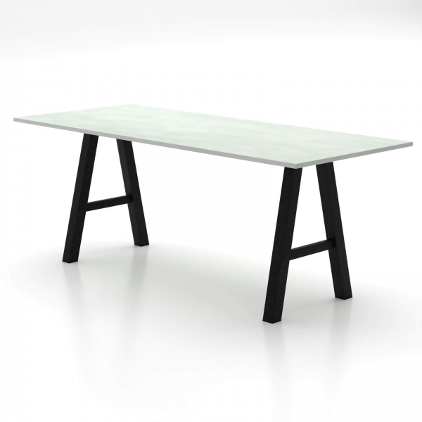 Table haute rectangulaire belge avec pieds en forme de tréteau - Alegro XL - 2