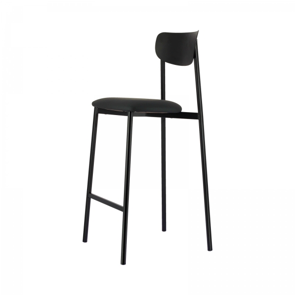 Tabouret français en métal avec assise en simili rembourrée - Colette Carrier® - 8