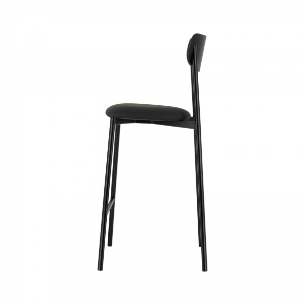 Tabouret fabrication français en métal avec assise en simili rembourrée - Colette Carrier® - 9