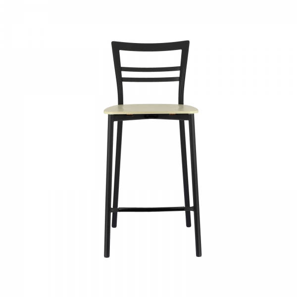 Tabouret snack contemporain en métal et multiplis bois - Go Clip Connubia® - 2