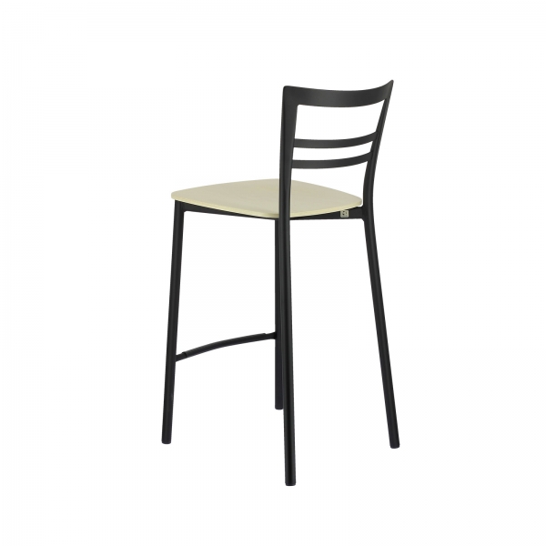 Tabouret snack contemporain en métal et multiplis bois - Go Clip Connubia® - 8