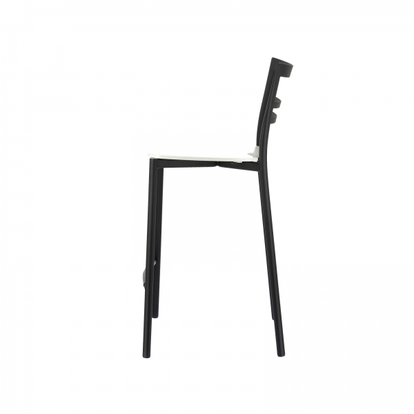 Tabouret snack contemporain en métal et multiplis bois - Go Clip Connubia® - 12