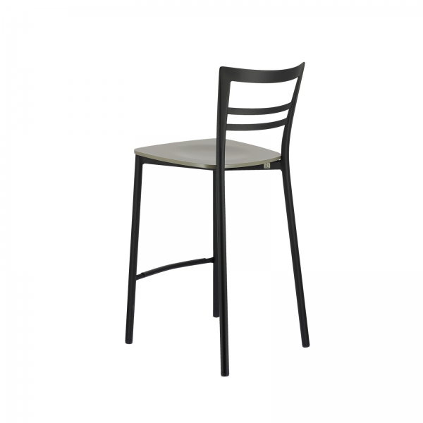 Tabouret snack contemporain en métal et multiplis bois - Go Clip Connubia® - 21