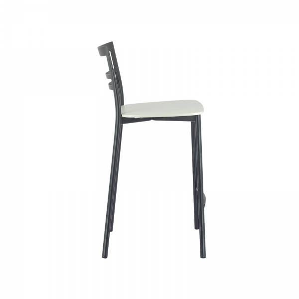 Tabouret snack contemporain en métal et multiplis bois - Go Clip Connubia® - 28