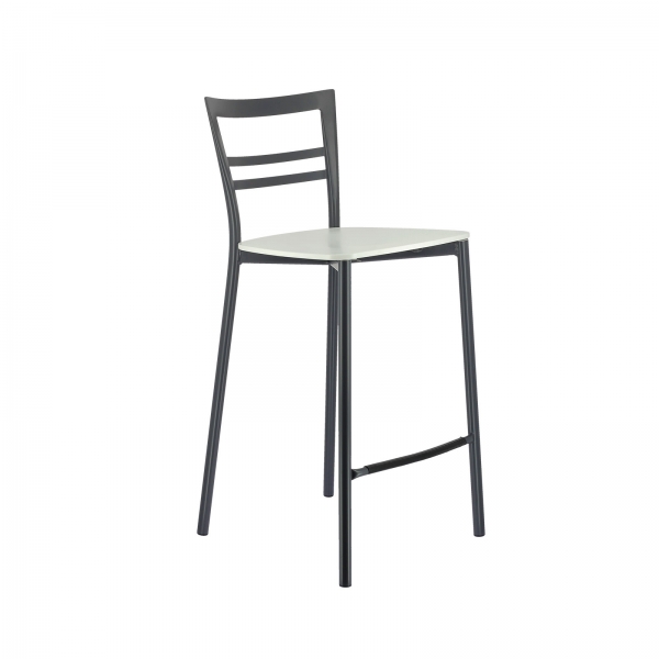 Tabouret snack contemporain en métal et multiplis bois - Go Clip Connubia® - 25