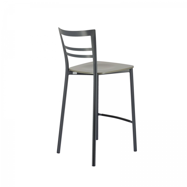 Tabouret snack contemporain en métal et multiplis bois - Go Clip Connubia® - 35