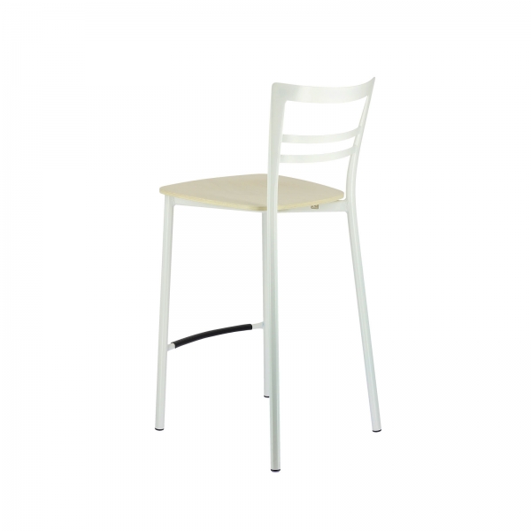 Tabouret snack contemporain en métal et multiplis bois - Go Clip Connubia® - 46