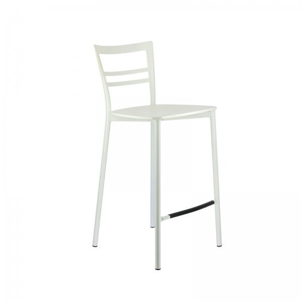 Tabouret snack contemporain en métal et multiplis bois - Go Clip Connubia® - 57