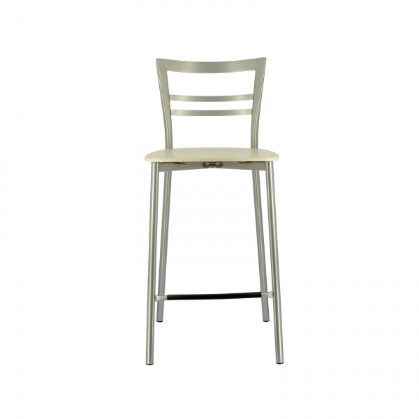 Tabouret snack contemporain en métal et multiplis bois - Go Clip Connubia® - 67