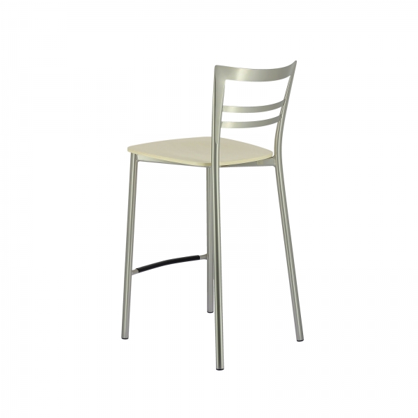 Tabouret snack contemporain en métal et multiplis bois - Go Clip Connubia® - 70