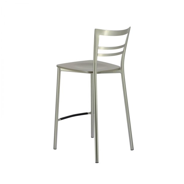 Tabouret snack contemporain en métal et multiplis bois - Go Clip Connubia® - 78