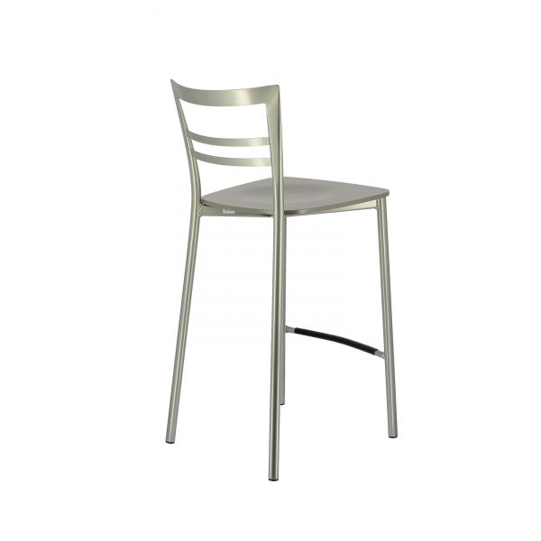 Tabouret snack contemporain en métal et multiplis bois - Go Clip Connubia® - 80