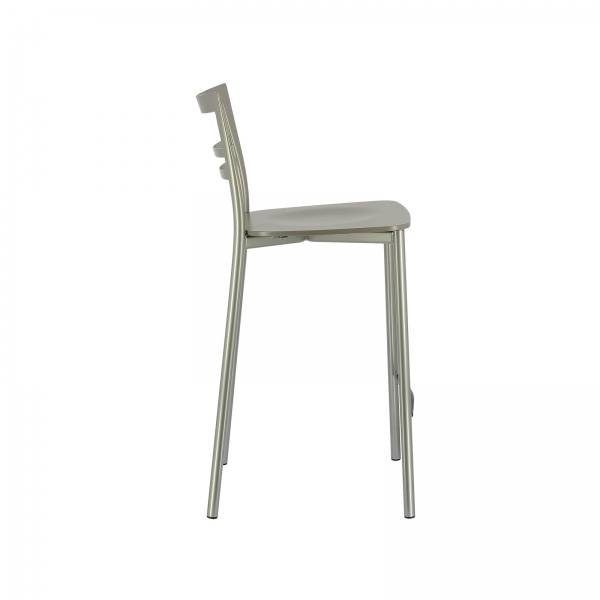 Tabouret snack contemporain en métal et multiplis bois - Go Clip Connubia® - 81