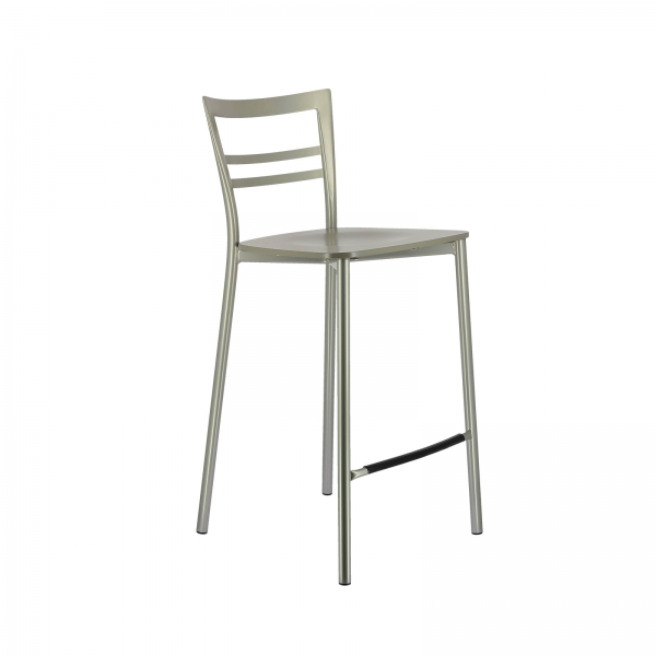 Tabouret snack contemporain en métal et multiplis bois - Go Clip Connubia® - 74