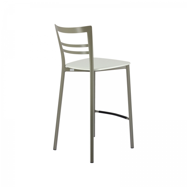 Tabouret snack contemporain en métal et multiplis bois - Go Clip Connubia® - 96