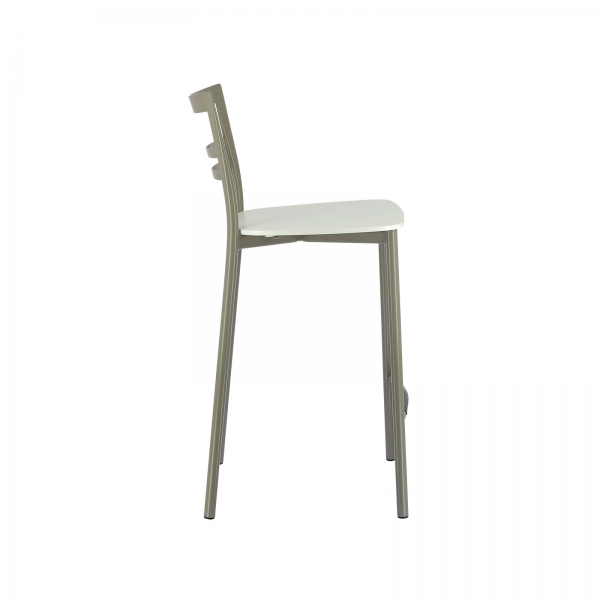 Tabouret snack contemporain en métal et multiplis bois - Go Clip Connubia® - 97