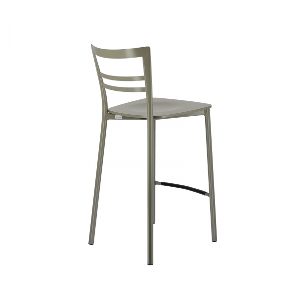 Tabouret snack contemporain en métal et multiplis bois - Go Clip Connubia® - 104