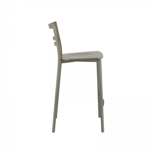 Tabouret snack contemporain en métal et multiplis bois - Go Clip Connubia® - 105